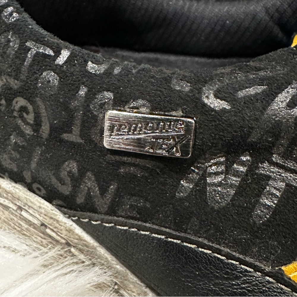 Remonte Tennis Shoes Sneakers Black Yellow - Picture 2 of 7